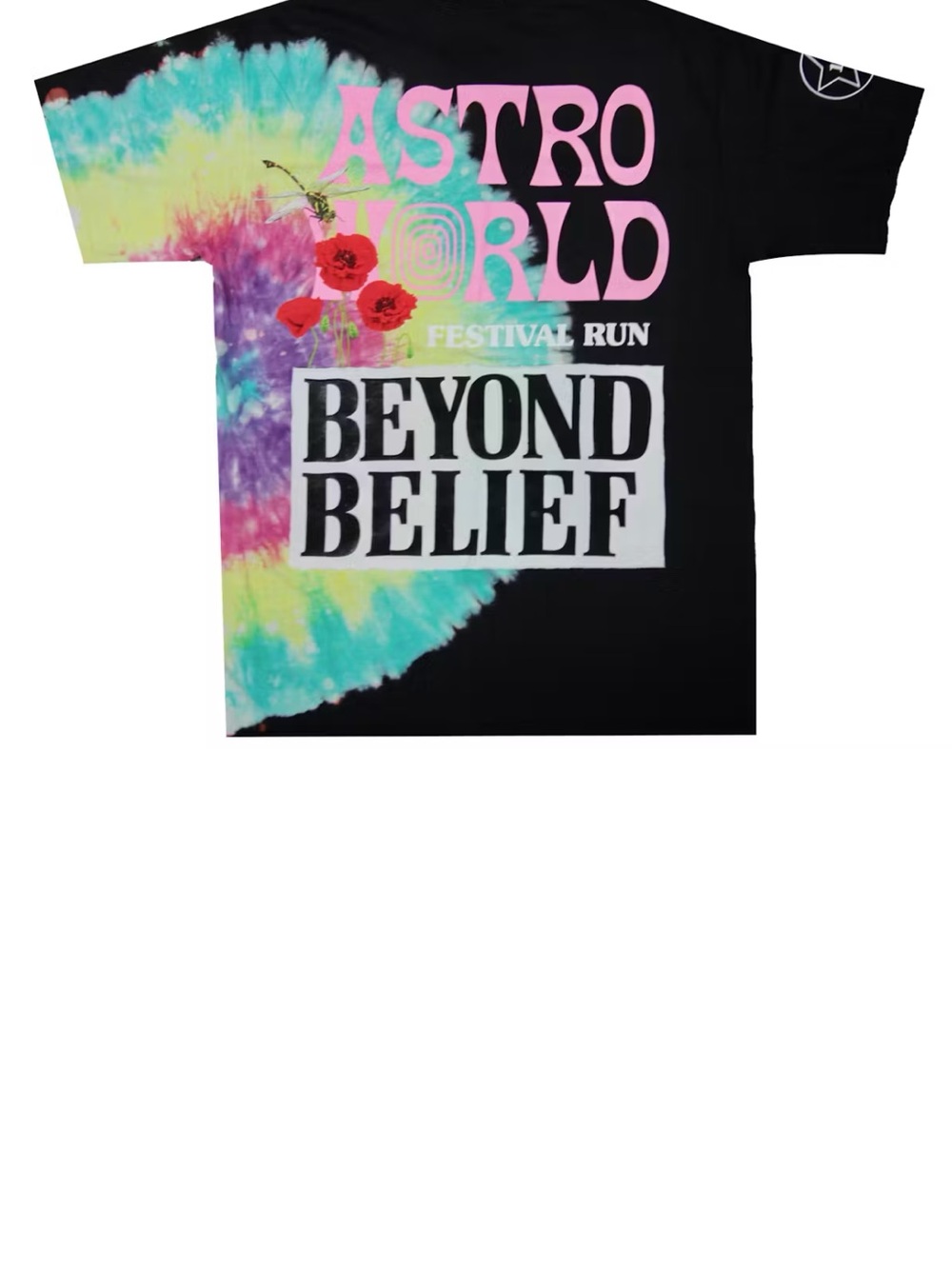 Astro World Travis Scott 2019 Festival Run Beyond Belief TShirt Sz M Unisex RARE